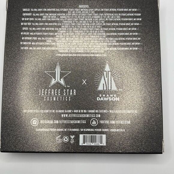 Jeffree Star Mini Controversy Eye Shadow Palette M1-3 - Picture 2 of 3
